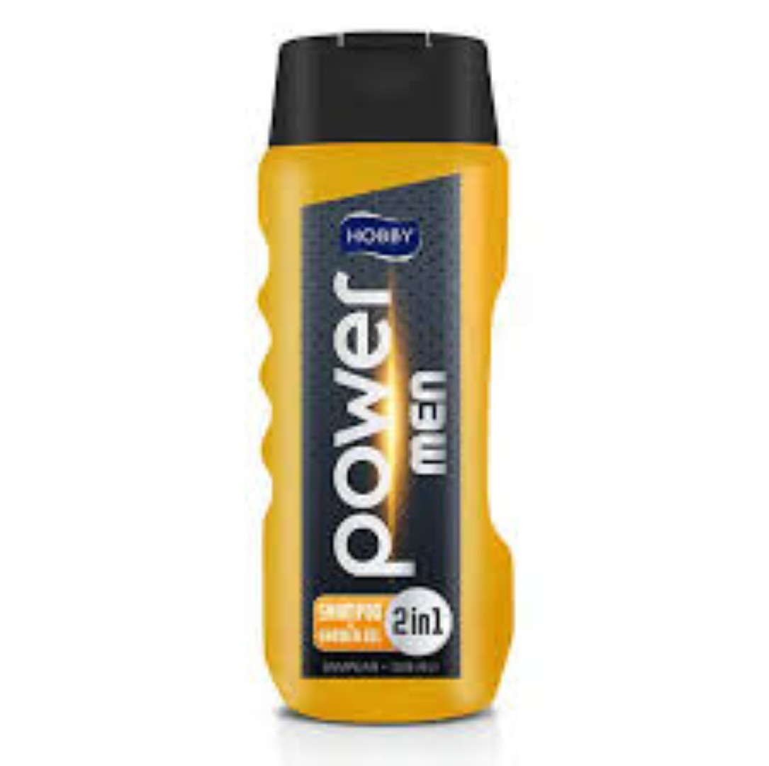 HOBBY MAN 2IN1 B/WASH+SHAMPOO POWER 400ML